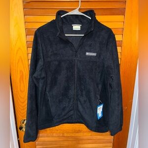 NWT Columbia Men’s Fleece Jacket, color black- size small